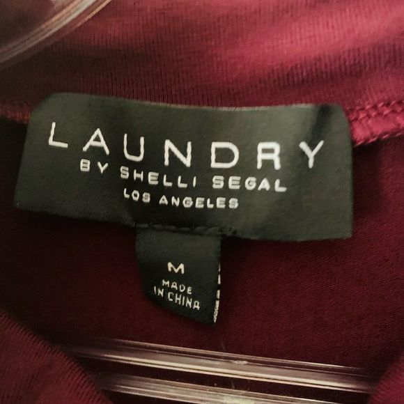 Laundry by Shelli Segal Turtleneck Ruched Puff Long Sleeve Top Women Size M - Picture 6 of 8